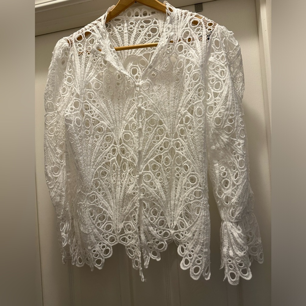 Lacy coverup jacket Sz XL